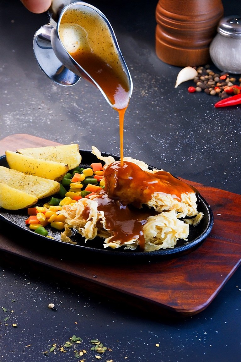 Double Crispy Chicken Steak Barbeque
