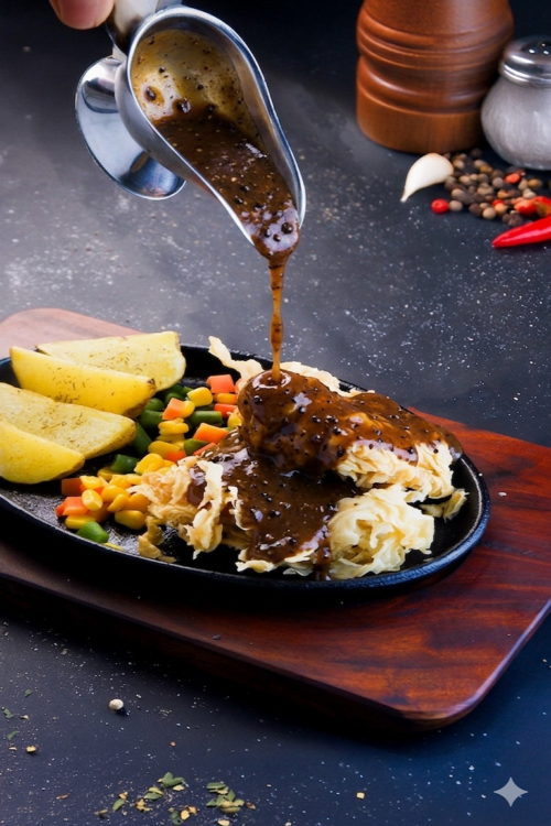 Double Crispy Chicken Steak Blackpapper