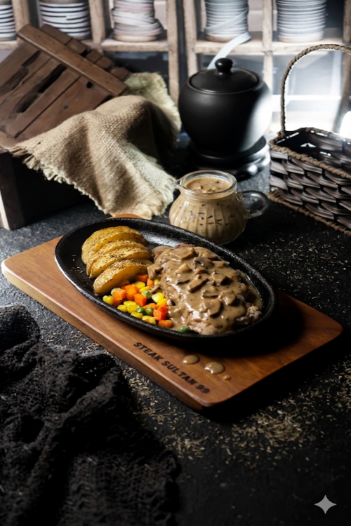 Sirloin Mushroom Beef Steak